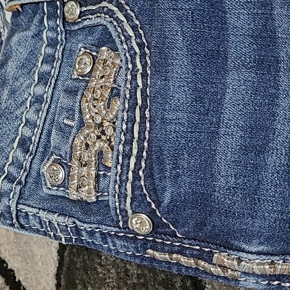 ROCK REVIVAL BETTY EMBROIDERED RHINESTONES SKINNY DENIM JEAN - Picture 8 of 16